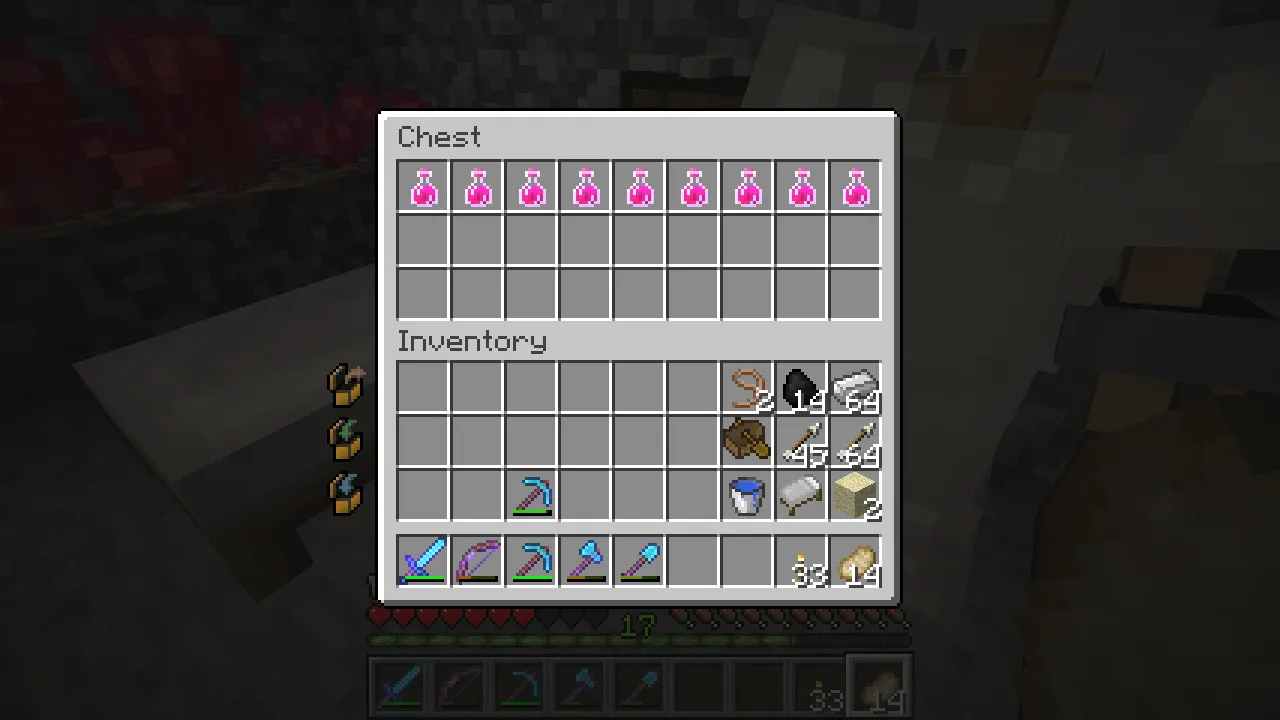 Stocking up on regeneration potions